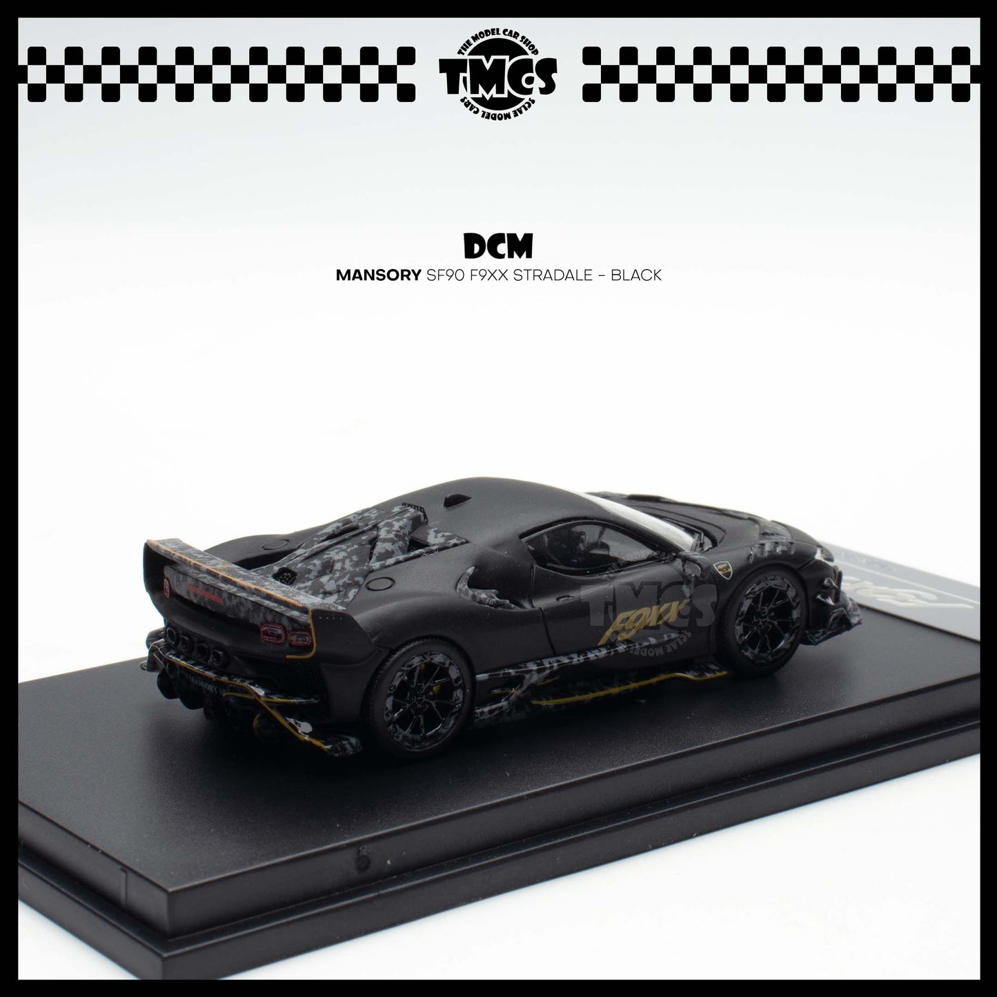 [DCM] 1:64 TPC x DCM Mansory SF90 F9XX Stadale - Black