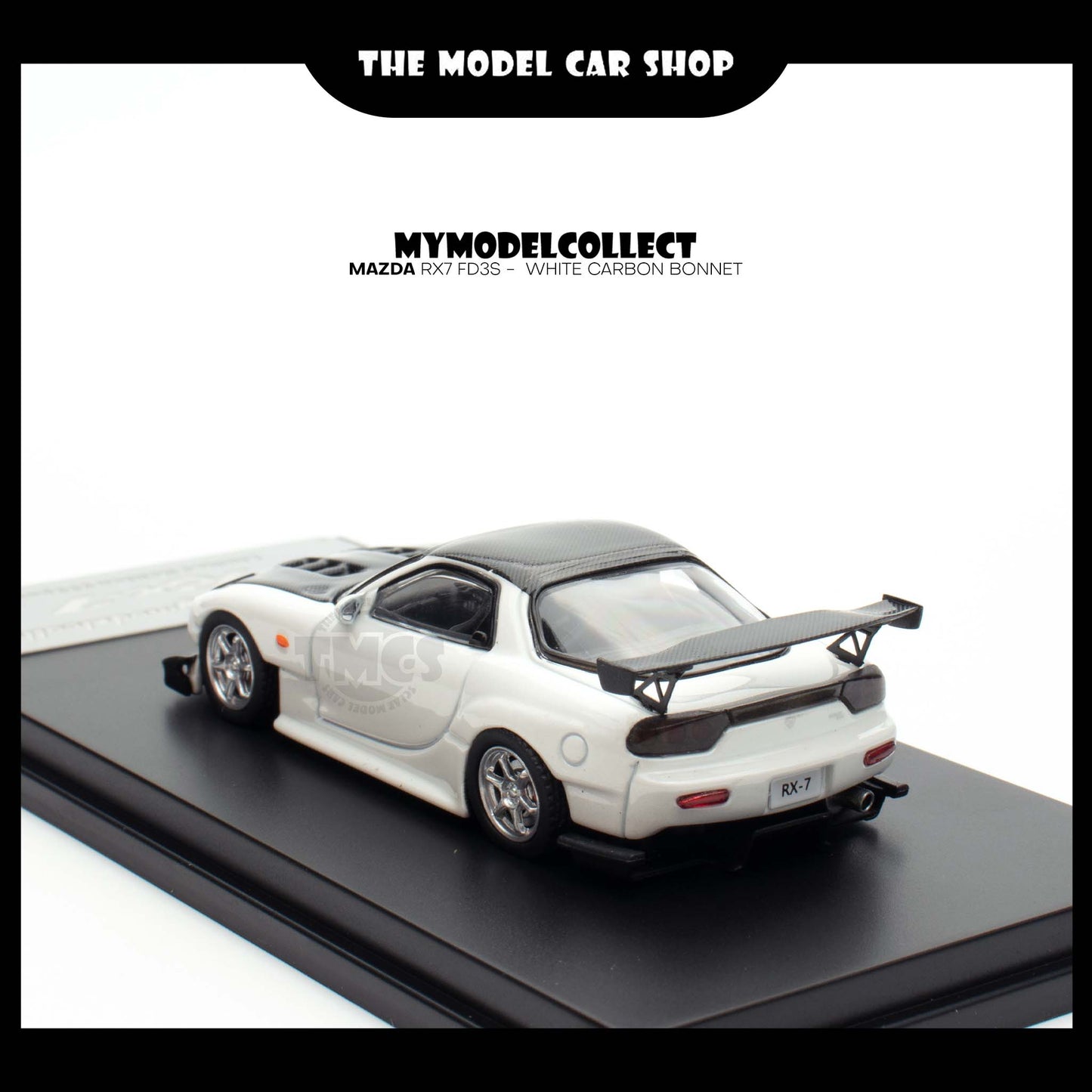 [Model Collect] Mazda RX7 FD3S -  White Carbon Bonnet