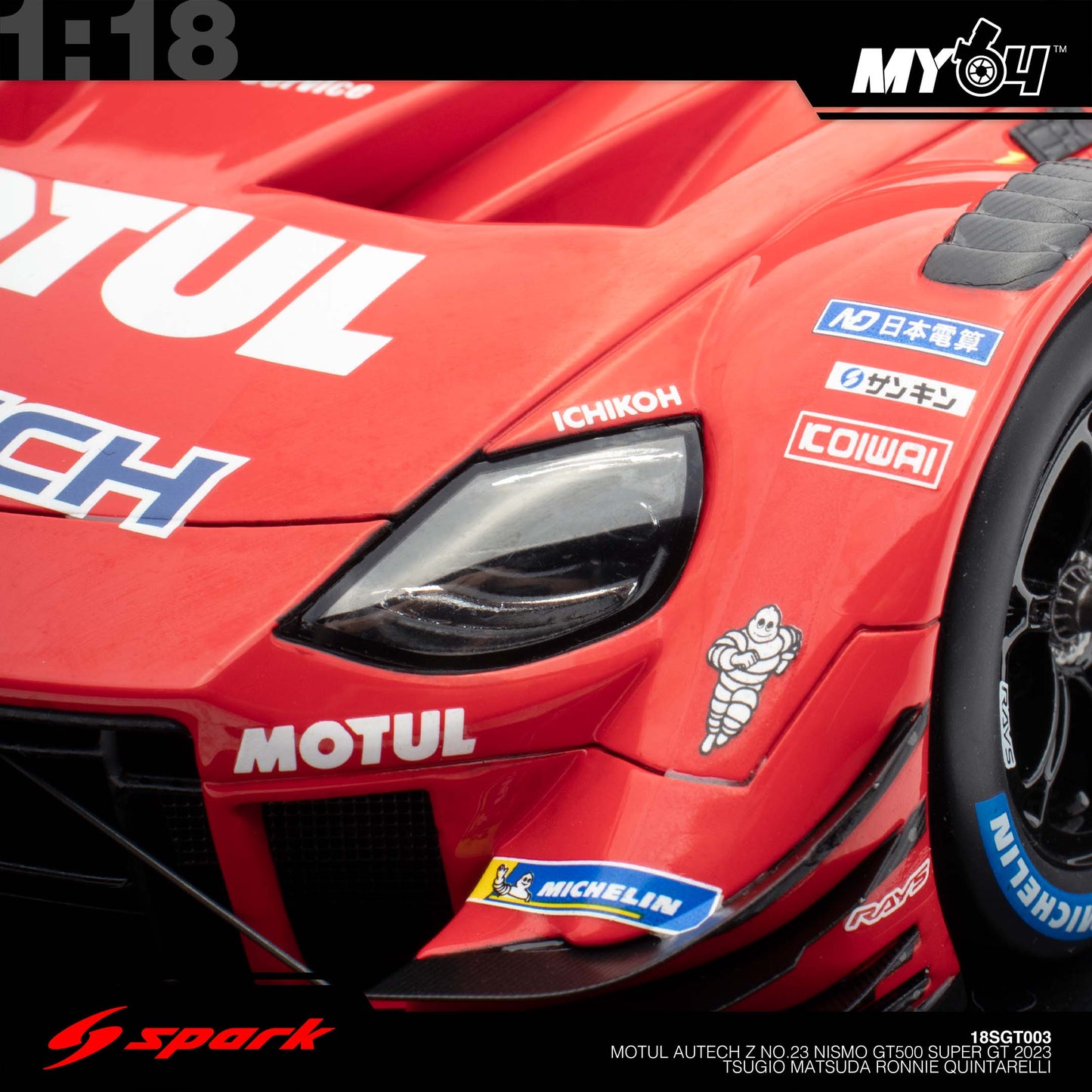 [Sparky] MOTUL AUTECH Z No.23 NISMO GT500 SUPER GT 2023 Tsugio Matsuda - Ronnie Quintarelli