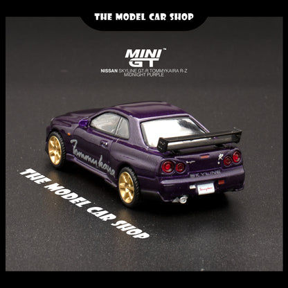 [MINI GT] Nissan Skyline GT-R (R34) Tommykaira R-z - Midnight Purple