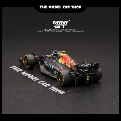 [MINI GT] Oracle Red Bull Racing RB18 #11 Sergio Perez 2022 Monaco Grand Prix Winner