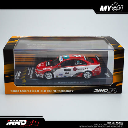 [INNO64] Honda Accord Euro-R (CL7) #66 "N.Technology" Macau WTCC 2008 Andre Couto