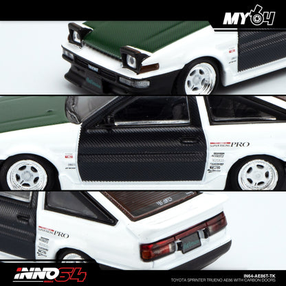 [INNO64] Toyota Sprinter Trueno AE86 With Carbon Doors