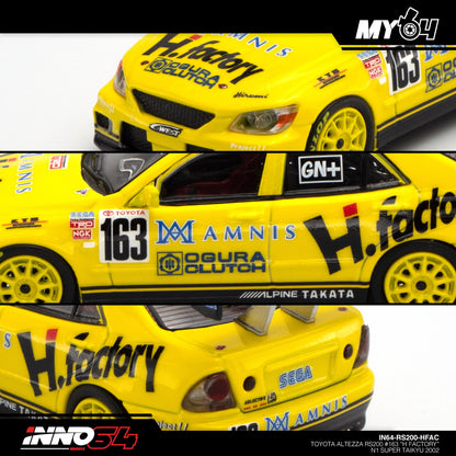 [INNO64] Toyota Altezza RS200 #163 "H Factory" N1 Super Taikyu 2002