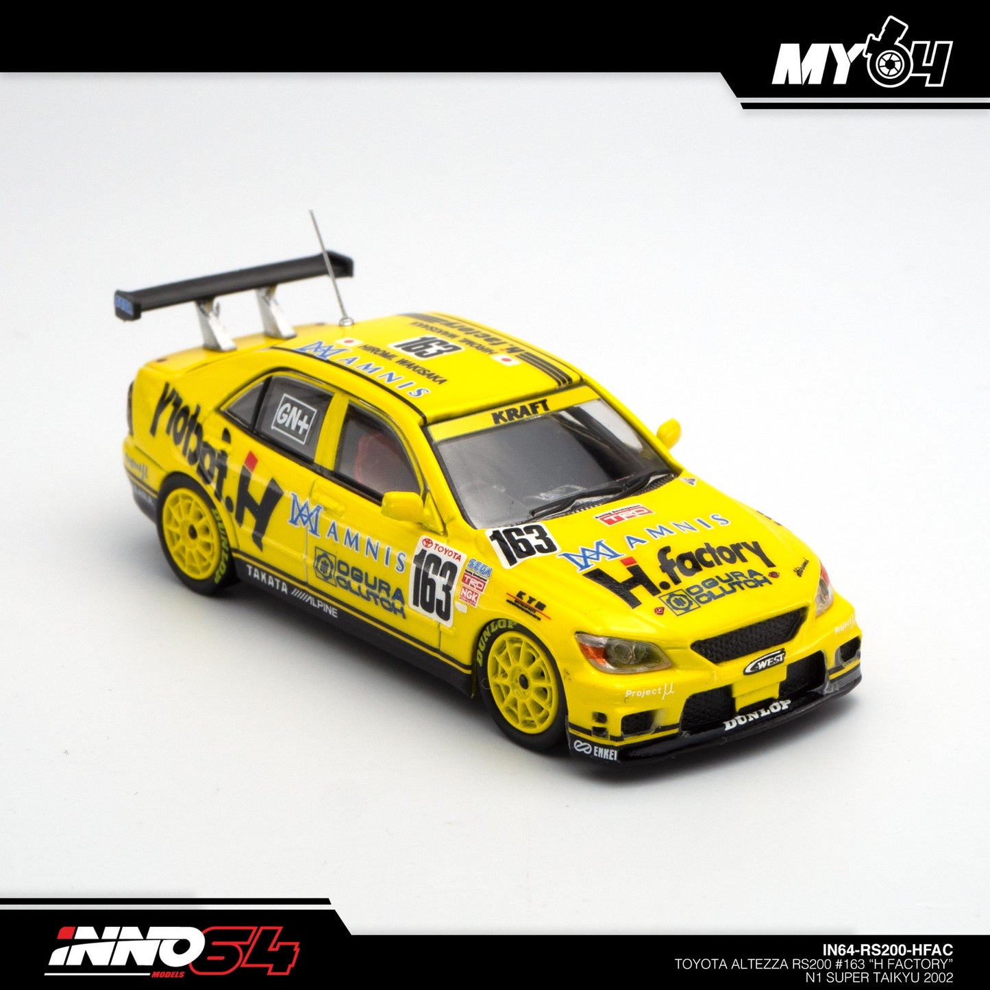 [INNO64] Toyota Altezza RS200 #163 "H Factory" N1 Super Taikyu 2002