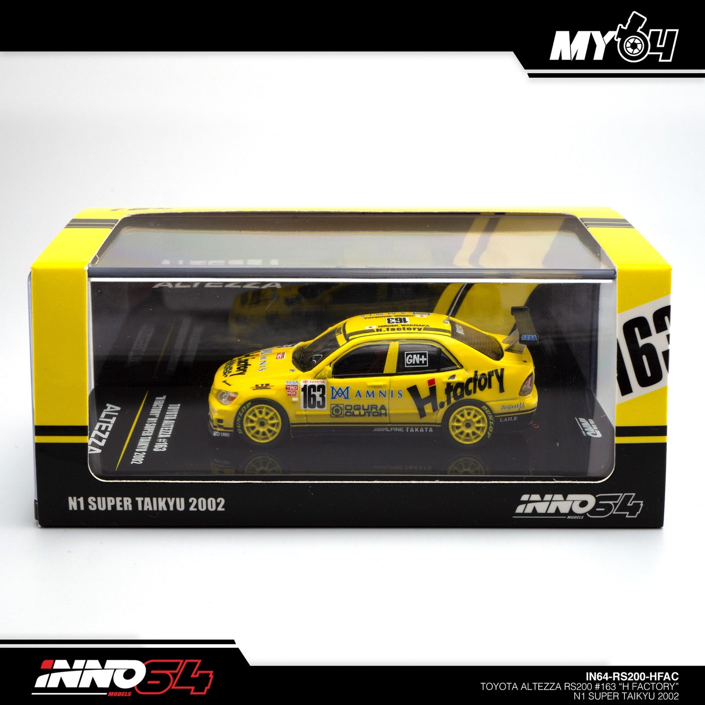 [INNO64] Toyota Altezza RS200 #163 "H Factory" N1 Super Taikyu 2002