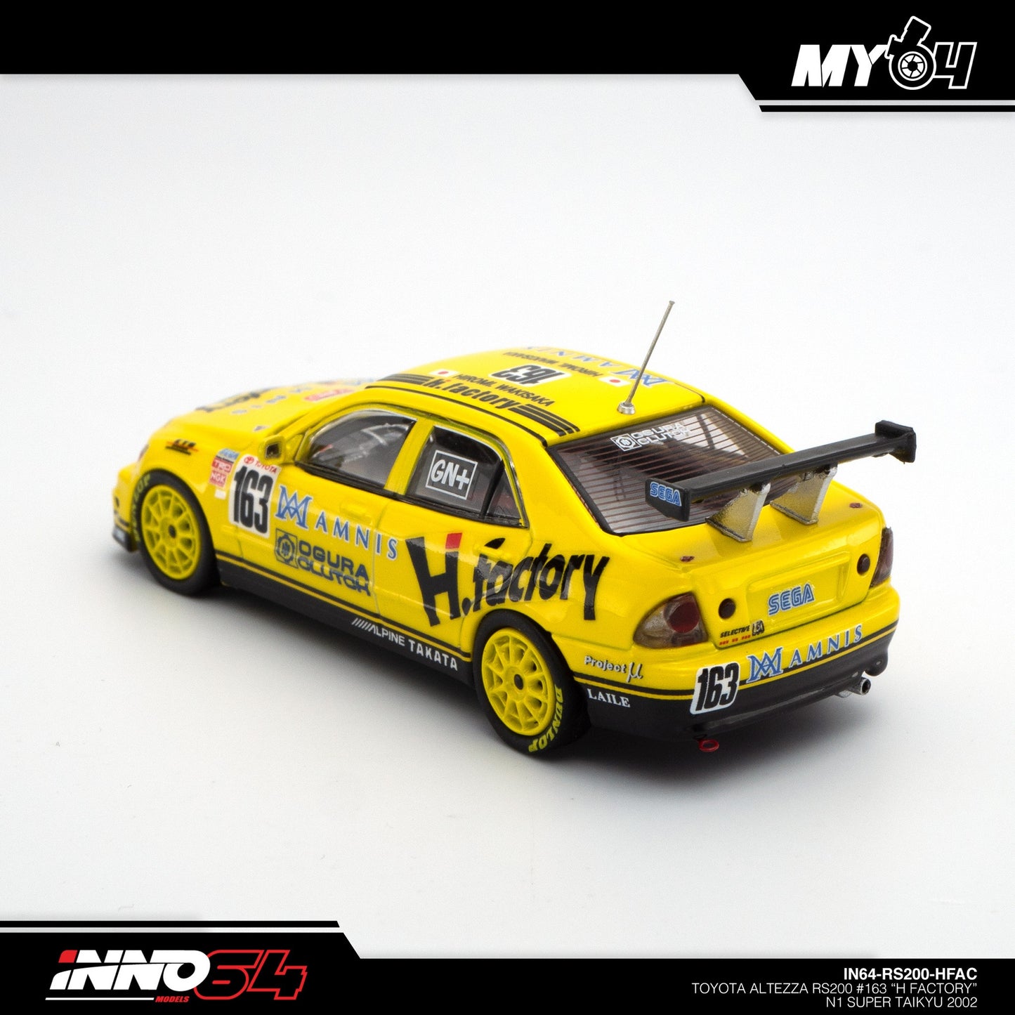 [INNO64] Toyota Altezza RS200 #163 "H Factory" N1 Super Taikyu 2002