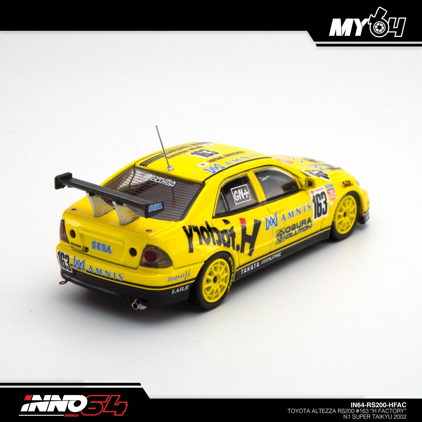 [INNO64] Toyota Altezza RS200 #163 "H Factory" N1 Super Taikyu 2002