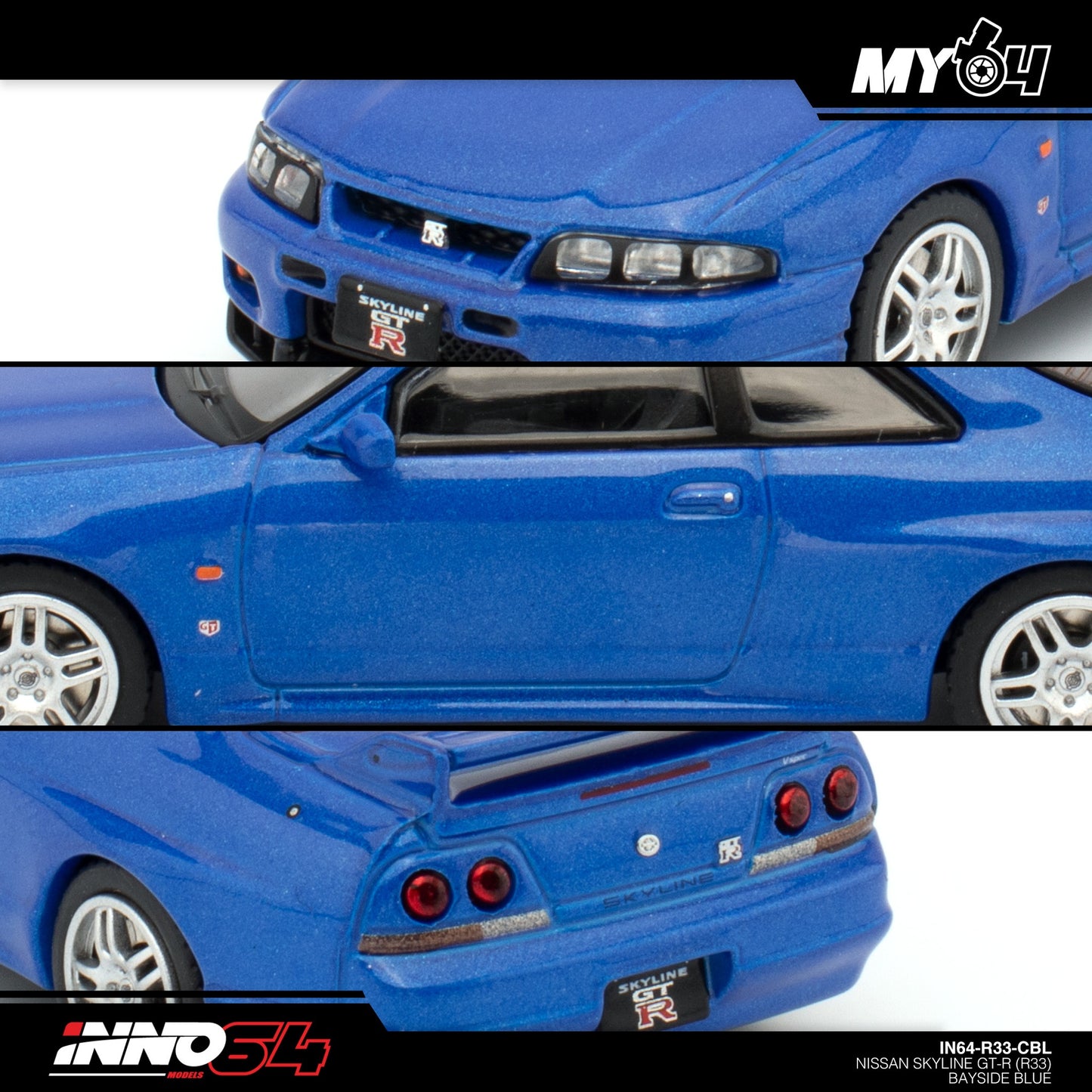 [INNO64]  Nissan Skyline GTR (R33) Bayside Blue