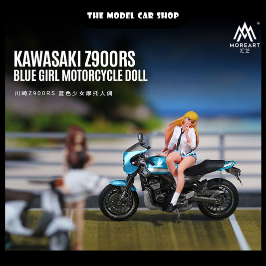 [More Art] Kawasaki Z900RS - Blue Motorcycle Set