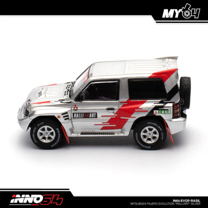 [INNO64] Mitsubishi Pajero Evolution "RALLIART" - Silver