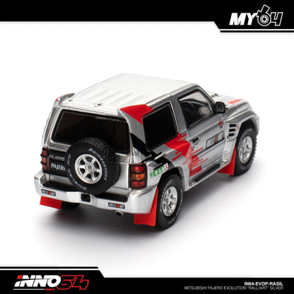 [INNO64] Mitsubishi Pajero Evolution "RALLIART" - Silver