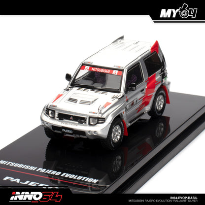 [INNO64] Mitsubishi Pajero Evolution "RALLIART" - Silver