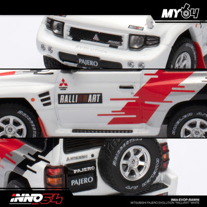 [INNO64] Mitsubishi Pajero Evolution "RALLIART" - White