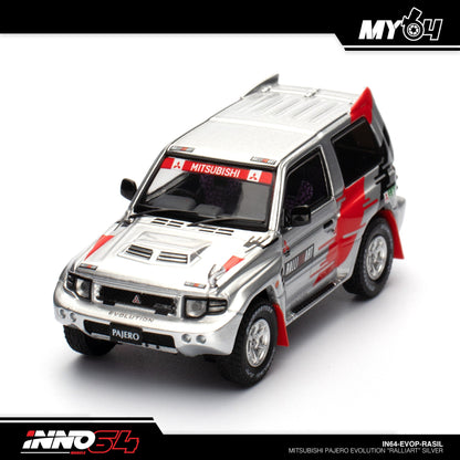 [INNO64] Mitsubishi Pajero Evolution "RALLIART" - Silver