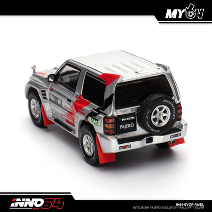 [INNO64] Mitsubishi Pajero Evolution "RALLIART" - Silver