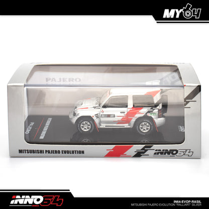 [INNO64] Mitsubishi Pajero Evolution "RALLIART" - Silver