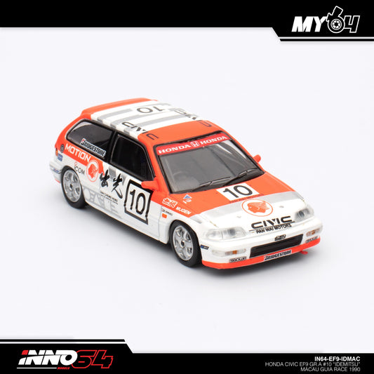 [INNO64] Honda Civic EF9 GR.A#10"IDEMITSU" Macau Gula Race 1990