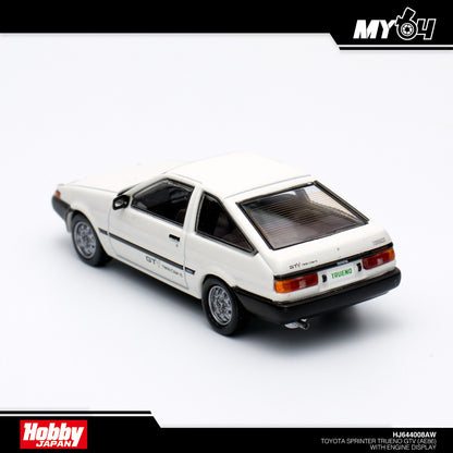 [Hobby Japan] Toyota Sprinter Trueno GTV (AE86) with Engine Display - White