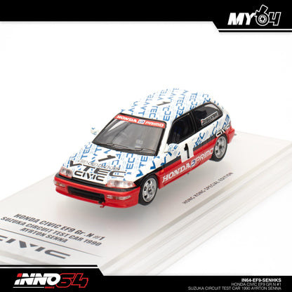 [INNO64] Honda Civic EF9 GR.N #1 Suzuka Circuit Test Car 1990 AYRTON SENNA