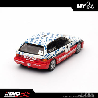 [INNO64] Honda Civic EF9 GR.N #1 Suzuka Circuit Test Car 1990 AYRTON SENNA