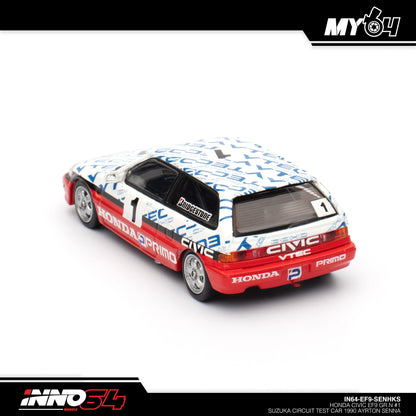 [INNO64] Honda Civic EF9 GR.N #1 Suzuka Circuit Test Car 1990 AYRTON SENNA