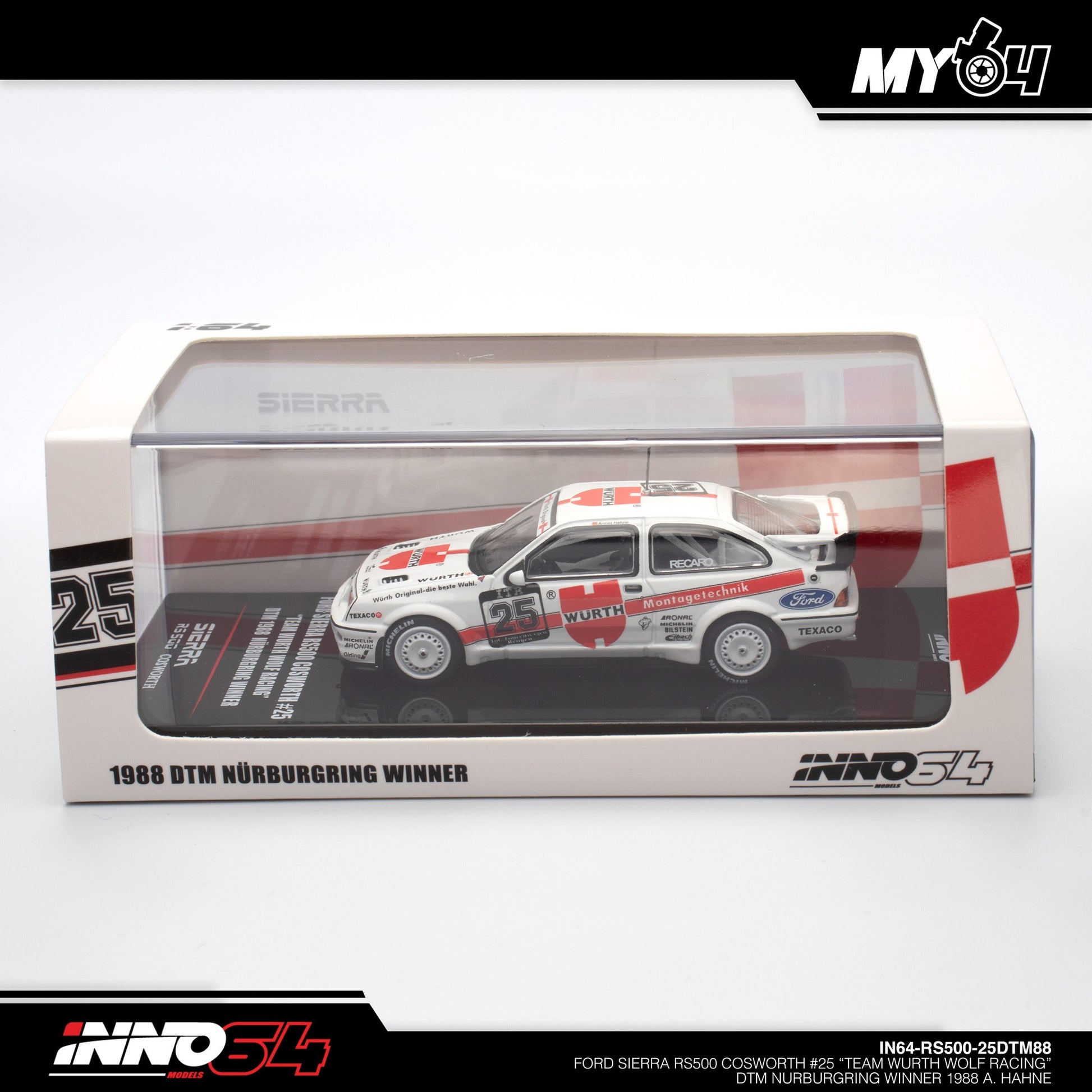 Ford Sierra RS Cosworth Nr.11 Würth WTCC Brno 1987, IXO Models 1/43 scale Ford Sierra RS Cosworth Nr.11 Würth WTCC Brno 1987, IXO Models 1/43 scale