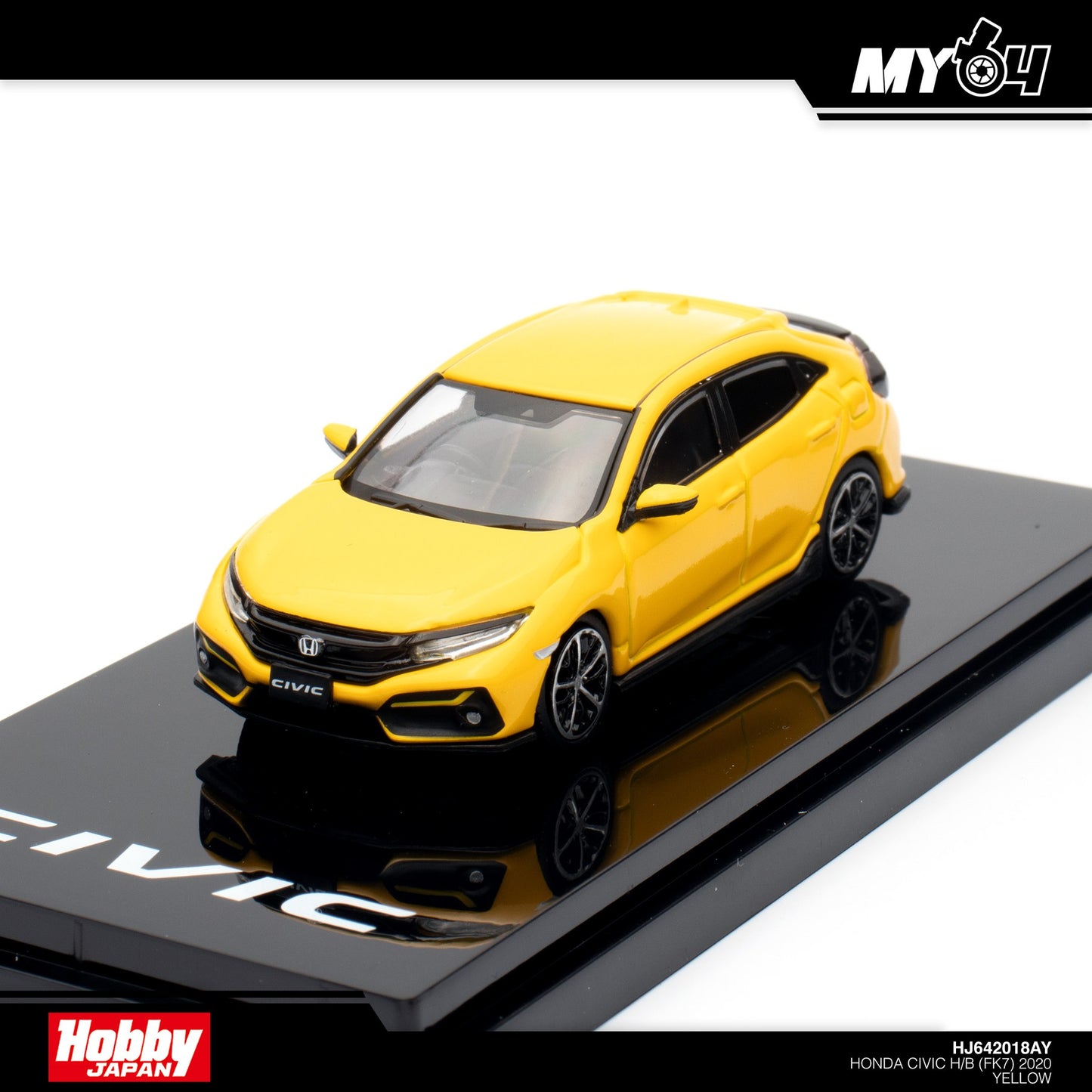 [Hobby Japan] Honda Civic H/B (FK7) 2020 - Yellow