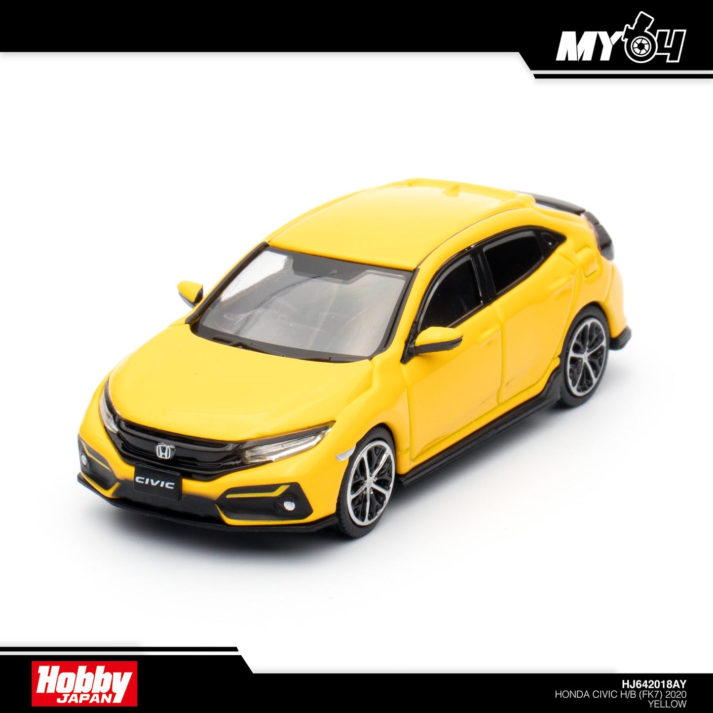[Hobby Japan] Honda Civic H/B (FK7) 2020 - Yellow