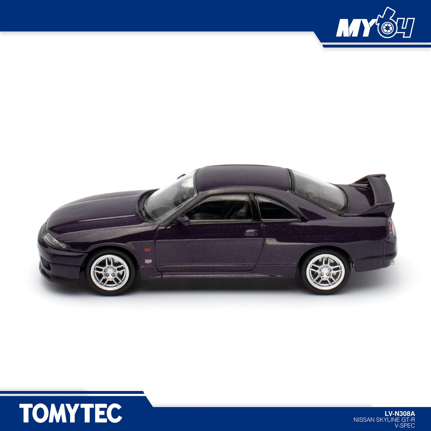 [TOMYTEC] Nissan Skyline GT-R V-spec purple 1995