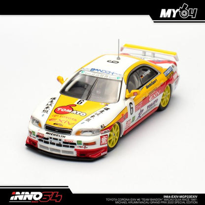 [INNO64] Toyota Corona EXIV #6 "Team Bandoh" Macau Guia Race 1997-Michael Krumm Macau Grand Prix 2022 Special Edition