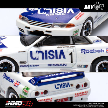 [INNO64] Nissan Skyline GTR (R32) #1 Unisia Jecs - Macau Guia Race 1991 M.Hasemi