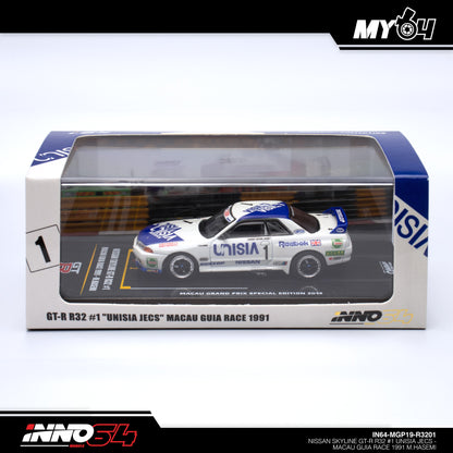 [INNO64] Nissan Skyline GTR (R32) #1 Unisia Jecs - Macau Guia Race 1991 M.Hasemi