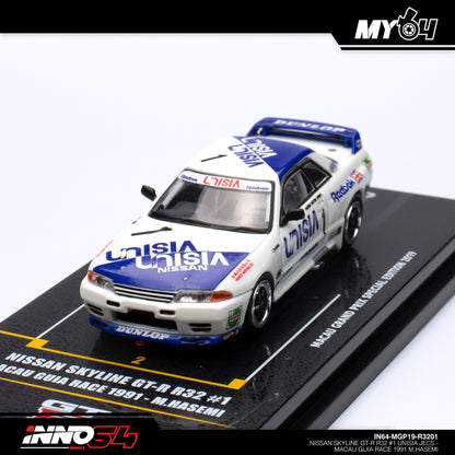 [INNO64] Nissan Skyline GTR (R32) #1 Unisia Jecs - Macau Guia Race 1991 M.Hasemi