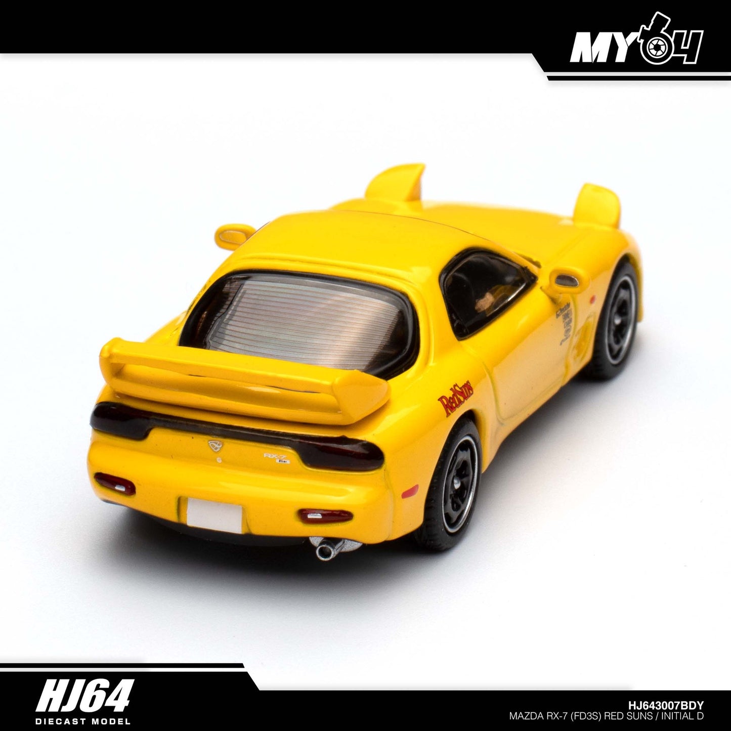 [Hobby Japan] Mazda RX-7 (FD3S) RED SUNS/ INITIAL D vs Takumi Fujiwara With Takahashi Figure