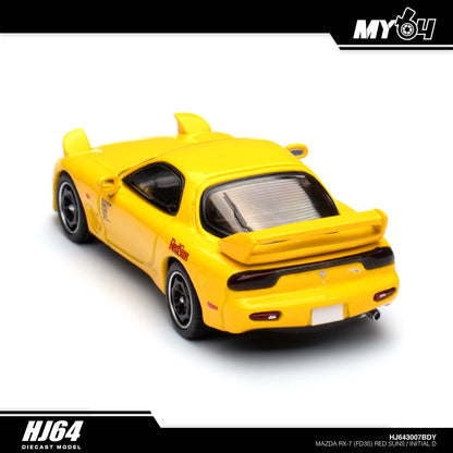 [Hobby Japan] Mazda RX-7 (FD3S) RED SUNS/ INITIAL D vs Takumi Fujiwara With Takahashi Figure