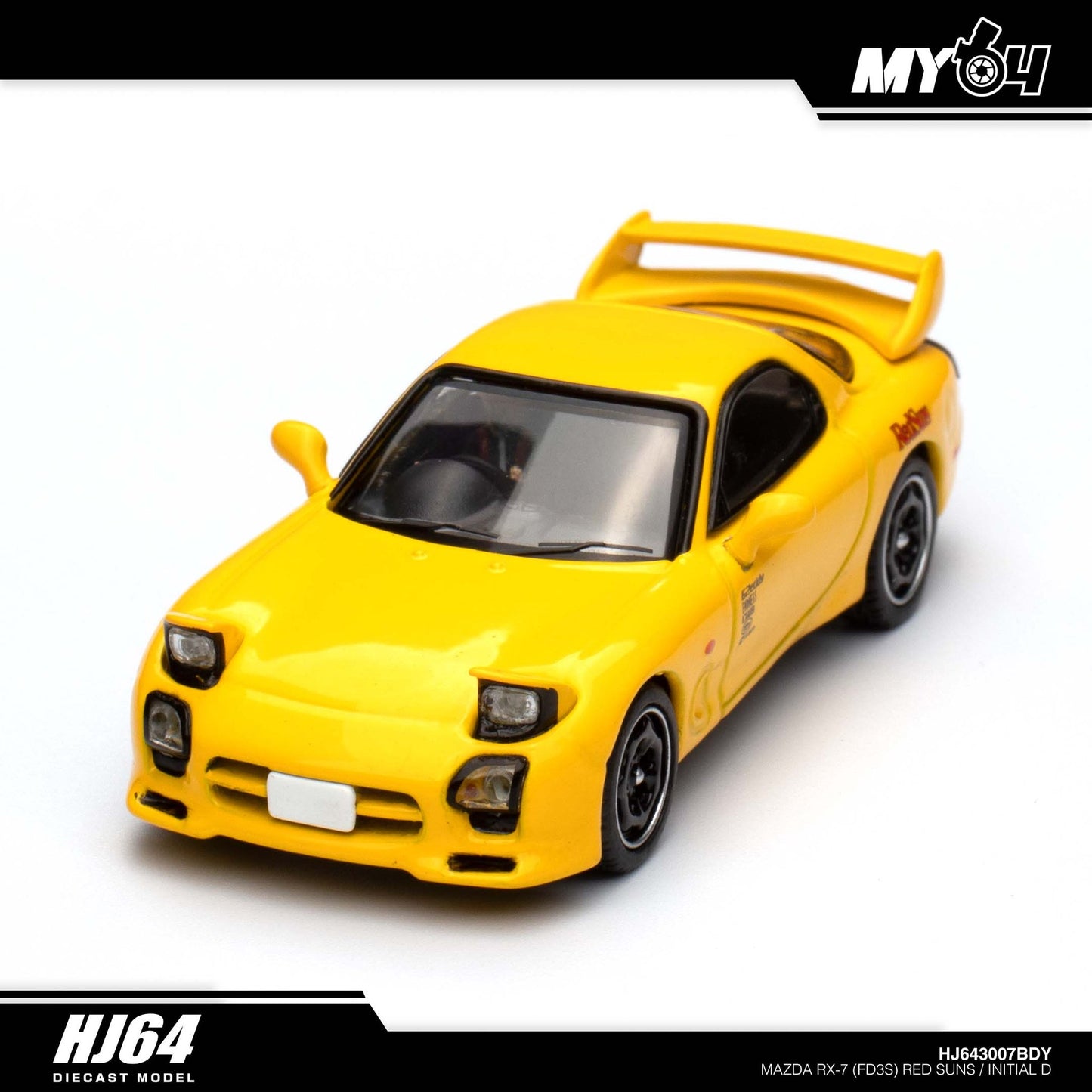 [Hobby Japan] Mazda RX-7 (FD3S) RED SUNS/ INITIAL D vs Takumi Fujiwara With Takahashi Figure