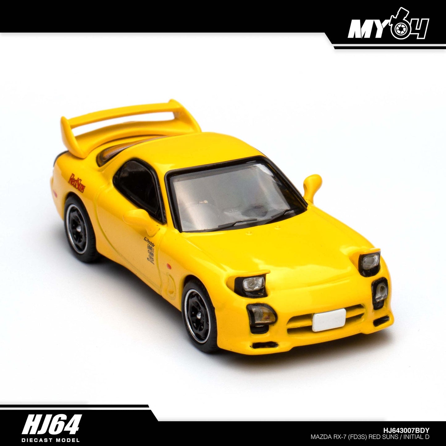 [Hobby Japan] Mazda RX-7 (FD3S) RED SUNS/ INITIAL D vs Takumi Fujiwara With Takahashi Figure