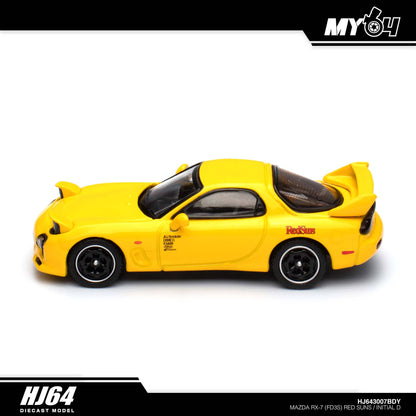 [Hobby Japan] Mazda RX-7 (FD3S) RED SUNS/ INITIAL D vs Takumi Fujiwara With Takahashi Figure