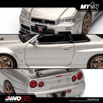 [INNO64] Nissan Skyline GT-R (R34) V-Spec II - Silver