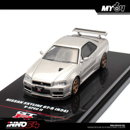 [INNO64] Nissan Skyline GT-R (R34) V-Spec II - Silver