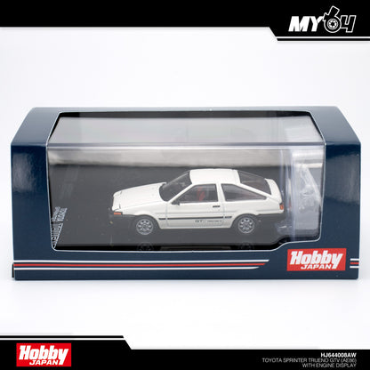 [Hobby Japan] Toyota Sprinter Trueno GTV (AE86) with Engine Display - White