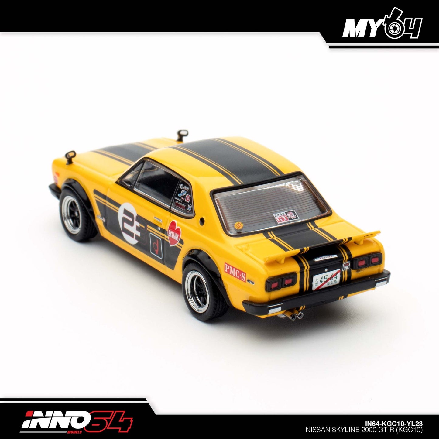 [INNO64] NISSAN SKYLINE 2000 GT-R (KPGC10) - Yellow