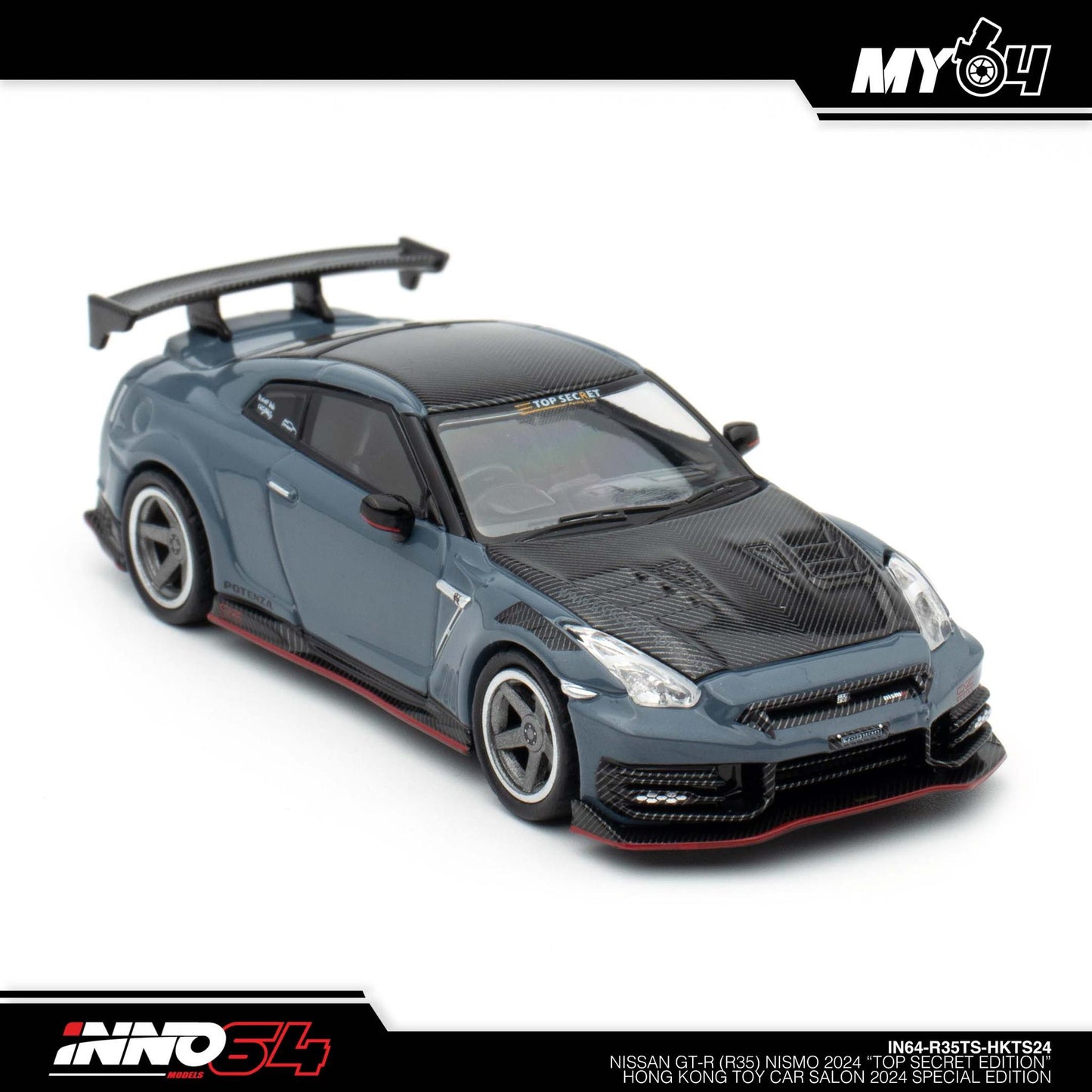 [INNO64] Nissan GT-R (R35) Top Secret Hong Kong Toy Car Salon 2024 Special Edition