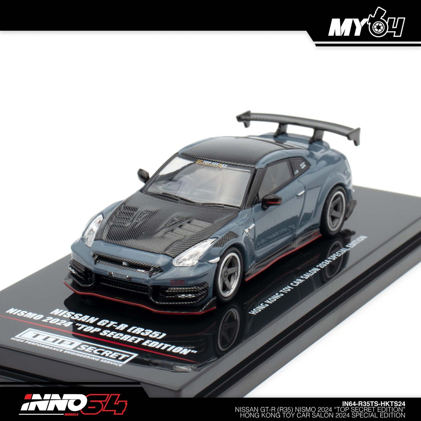 [INNO64] Nissan GT-R (R35) Top Secret Hong Kong Toy Car Salon 2024 Special Edition