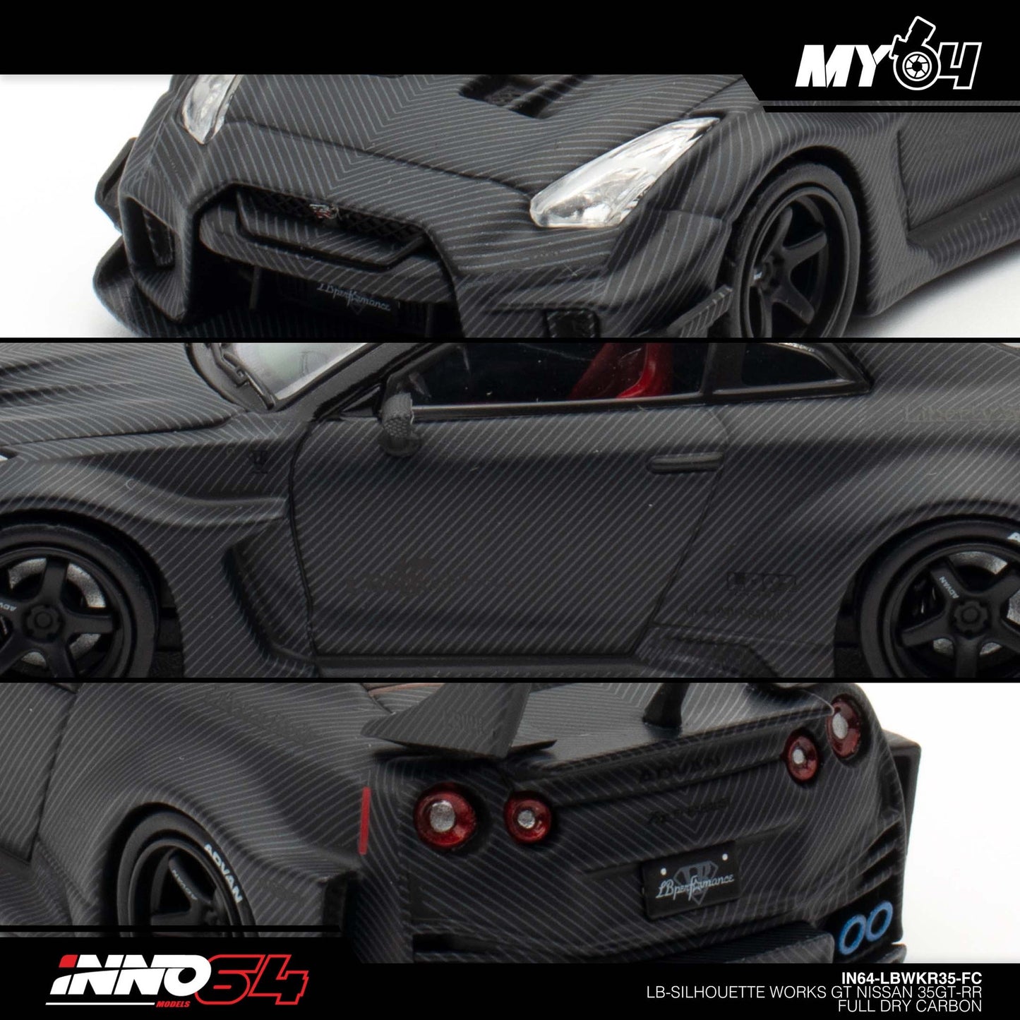 [INNO64] Nissan GT-R (R35) LBWK Super Silhouette 35GT-RR - Full Carbon