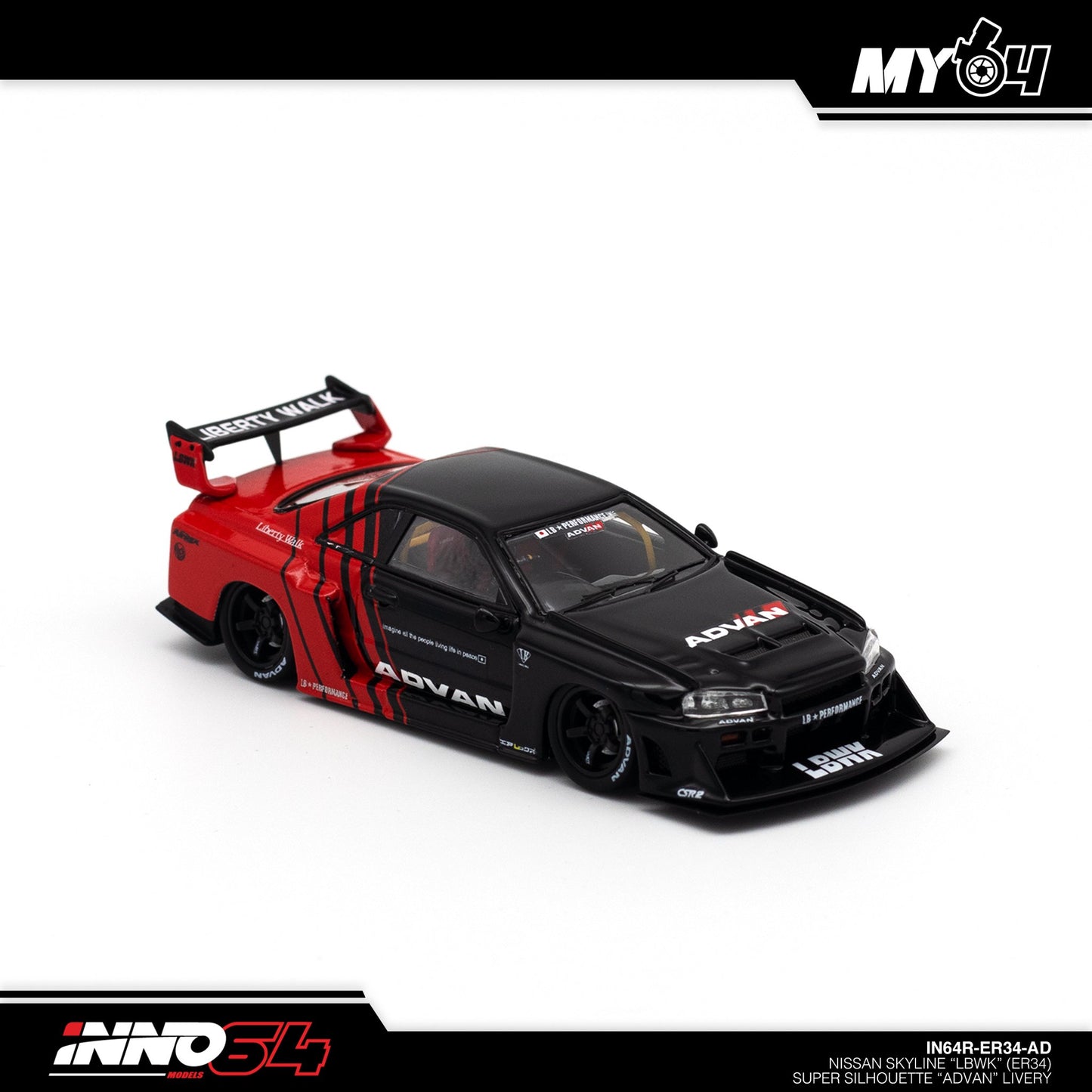 [INNO64] Nissan Skyline LBWK (ER34) Super Silhouette - Advan