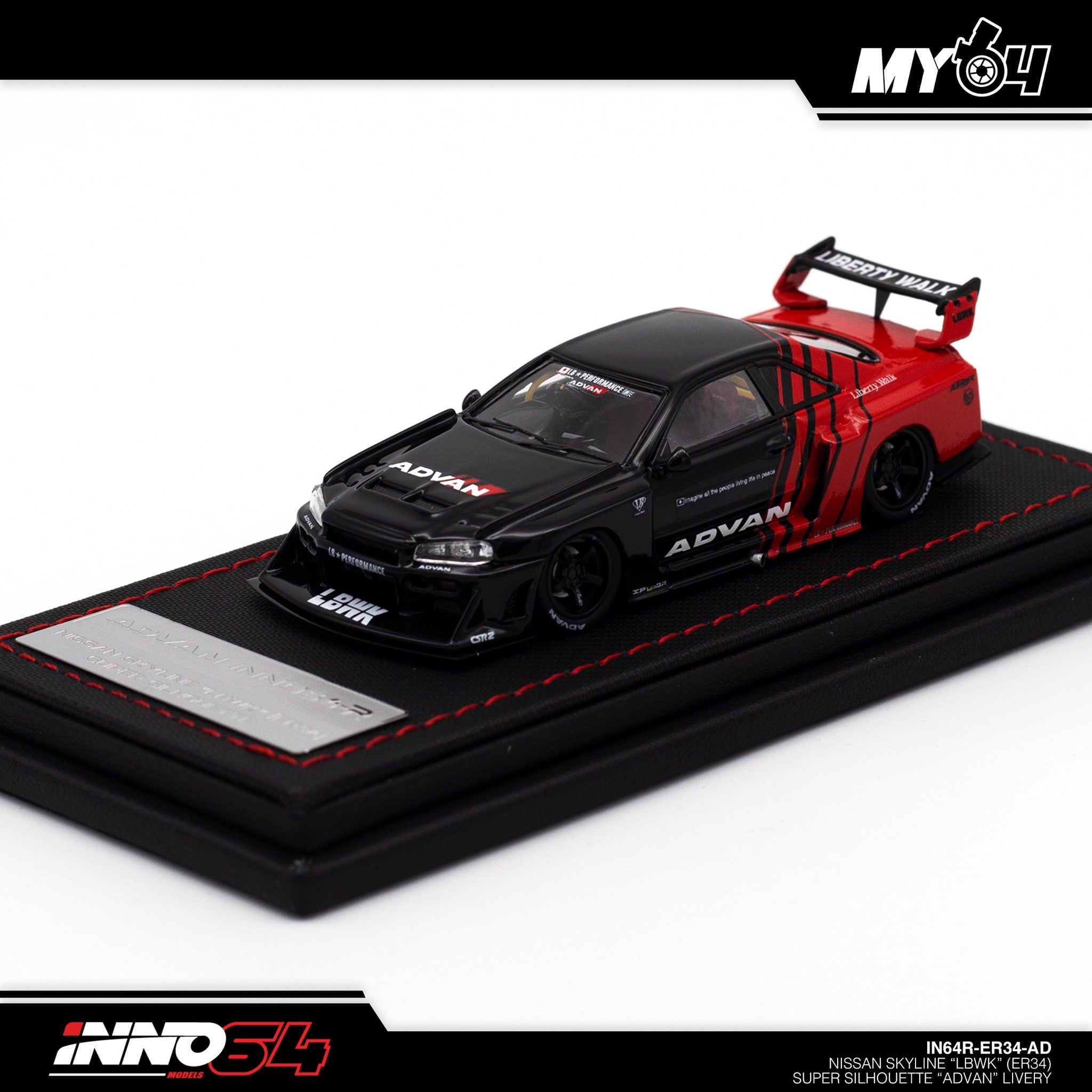 INNO64] Nissan Skyline LBWK (ER34) Super Silhouette - Advan