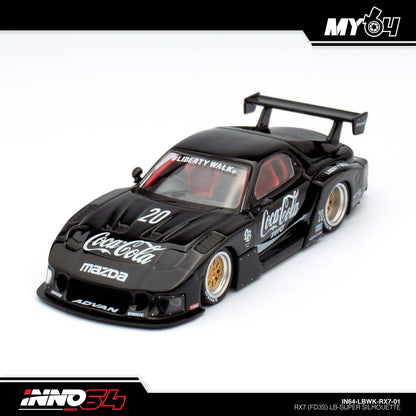 [INNO64] 1:64 Mazda RX7 (FD3S) LB-Works Super Silhouette - Black