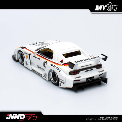 [INNO64] 1:64 Mazda RX7 (FD3S) LB-Works Super Silhouette - White